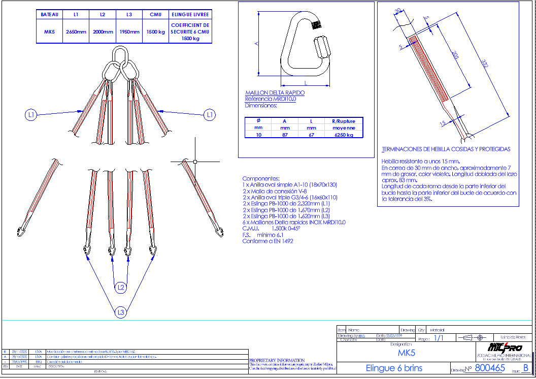 Mk5 6 Leg Sling No Bow Box Boat Configuration - Image 2